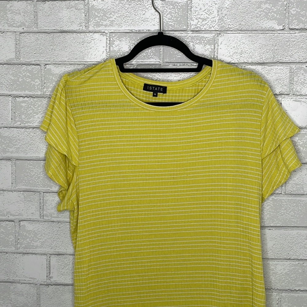 1. State Flutter Sleeve Striped Tee - Picture 2 of 11